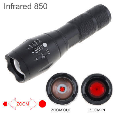 IR Night Vision ไฟฉาย LED 1000 Lumens Zoomable Focus 850nm ไฟฉายกันน้ำสำหรับขี่จักรยานเดินป่าตกปลา