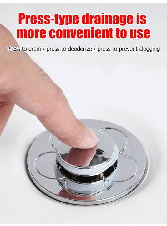 [Ready Stock] Pop Up Drain Stopper wash basin leaking stopper Lazada