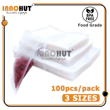 100PCS/PACK] Food Grade Nylon Thick Vacuum Sealer Transparent Food