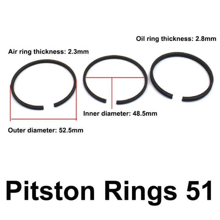 Air Compressor Piston Ring Kit Oil Ring Air Pump Accessories Metal