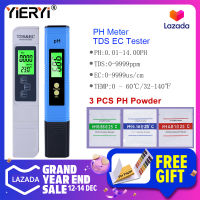 Yieryiดิจิตอลน้ำตัวทดสอบคุณภาพมิเตอร์TDS PH Meter EC Tester PHเครื่องวัดอุณหภูมิสำหรับHydroponics, Aquariums,น้ำดื่ม