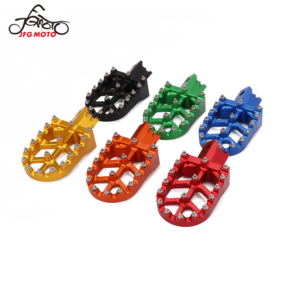 Motorcycle Foot Pegs Rest Pedal Footpegs For HONDA CRF XR 50 70 110 Pit Bike Chinese Stomp Lucky MX Thumpstar Explorer Pitster Pro SDG DHZ SSR Tao Tao Bosuer KAYO Xmotor Apollo GOLD 