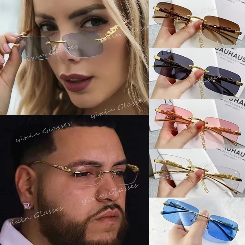 Pink Rimless Sunglasses – Retro Angels