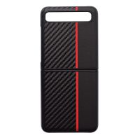 Luxury Carbon Fiber Cover For Samsung Galaxy Z Flip Case For Galaxy Z Flip Phone Cover