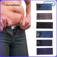 CHARMHOME 2PCS Unisex คลอดบุตร กางเกงขายาว กระโปรง ปุ่ม ตะขอ เข็มขัดขยายกางเกง แถบคาดเอว