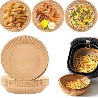 【Ready Stock】 ❦▥✸ E05 50pcs 20cm Kitchen Air Fryer Paper Special Paper Accesories Baking Disposable Oil-proof Paper Non-Stick Baking Mat Barbecue Plate