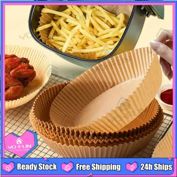 50Pc Air Fryer Disposable Paper Liner Oil-proof Non-Stick Baking Roasting  Sheets