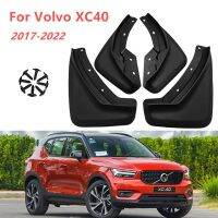 เมืองบังโคลนสำหรับ Volvo XC40 2017 2019 2020 2021 2022อุปกรณ์ป้องกันบังโคลนแนวเส้นด้านหน้าด้านหลัง4ชิ้น