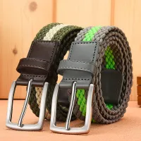 High-grade elastic perforated breathable leisure belt free men electricity for ◎﹍