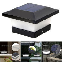 Solar Waterproof LED Post Cap Lights Outdoor Column Headlight Pillar Fence Lamp QJS Shop