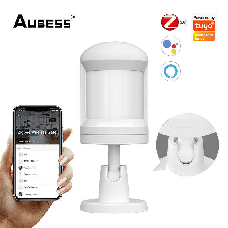 Aubess เซ็นเซอร์ Zigbee PIR พร้อมขาตั้งเท้าตรวจจับการเคลื่อนไหวร่างกาย ...