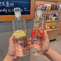 【jw】☁✈  500/700ml Transparent Plastic Bottle Large Capacity Leakproof Cup Drinkware Kid School Gym Sport