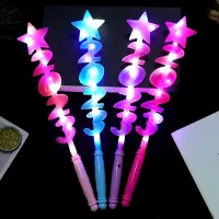【CW】 F1CB LED Magic Wand Fairy Stick Flash Light 2023 Girl Night Toy Birthday Gift