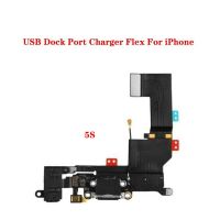 50PCS USB Charging Port Dock Connector Flex สําหรับ iPhone 5 5S SE 2020 พร้อมส่วนซ่อมไมค์