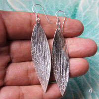 Lovely earrings pure silver Thai Karen hill tribe beautiful exotic ดอกไม้สวยงามไทยตำหูเงินกระเหรี่ยงทำจากมือชาวเขางานฝีมือสวยของฝากที่มีคุณค่าของฝากถูกใจ