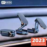 720 Rotate Metal Magnetic Car Phone Holder Foldable Universal Mobile Phone Stand Air Vent Magnet Mount GPS Support For iPhone 14 Car Mounts