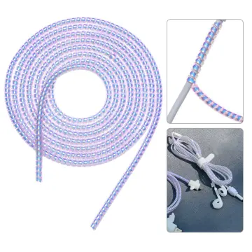 1.6m Plating Color Data Line Cable Winder Protection Cable Spring Rope Twine