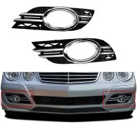 Car Front Fog Light Grill Chrome Trim Cover Set for - E-Class W211 07-09 A2118851174 A2118851274