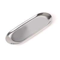 2021 New Nordic Stainless Steel Storage Tray Colorful Metal Storage Tray Mirror Oval Dotted Fruit Plate Small Items Decoration