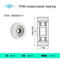 ผู้ผลิตอุปกรณ์รอกพลาสติกแบริ่งเคลือบพลาสติกแบริ่งปอมด้านนอกและล้อนำทางลูกกลิ้งไนลอน