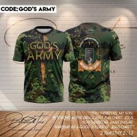 2023 new arrive- xzx180305   Army in the Field T-shirt All Sublimated Gods Army Shirt (Free Custom Name and Logo) S-5XL