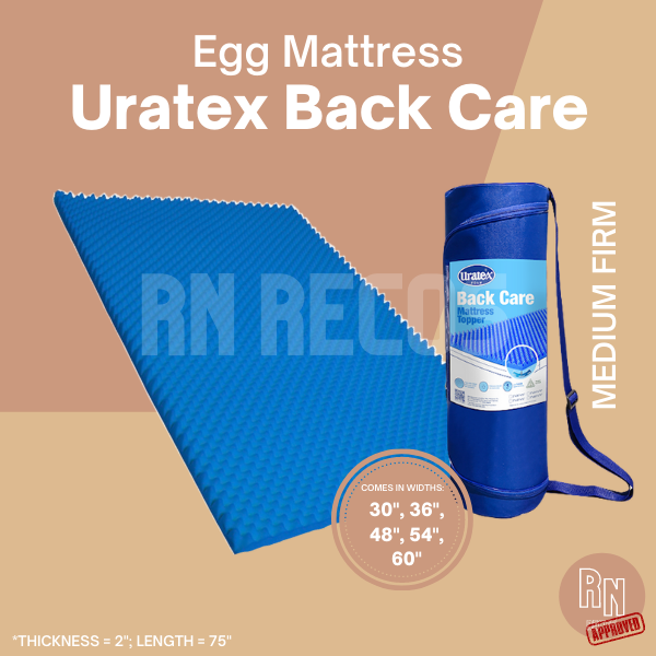 Uratex Back Care Egg Mattress Topper Blue (Medium Firm) Lazada PH