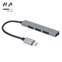 ประเภท-Cถึง4 Usbเครื่องขยายสัญญาณUltra-Thin Miniแบบพกพา4พอร์ตUsb 2.0ฮับUsbอินเทอร์เฟซสำหรับMac-Bookแล็ปท็อปและแท็บเล็ต