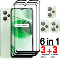 [CNIU digital accessories] กระจกนิรภัย6 In 1สำหรับ Oppo Realme C35ฟิล์มกันรอยแบบเต็มหน้าจอ C 35 Protective