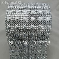 1yard Silver AB Heart Rhinestone Crystal Diamond Mesh Wrap Roll Ribbon