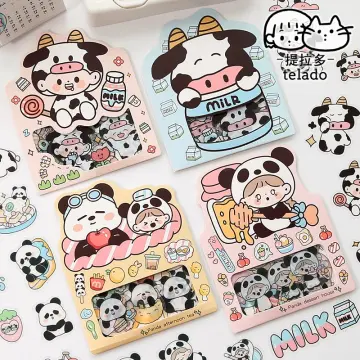 Cute sticker panda cute sticker panda in various poses and emotions