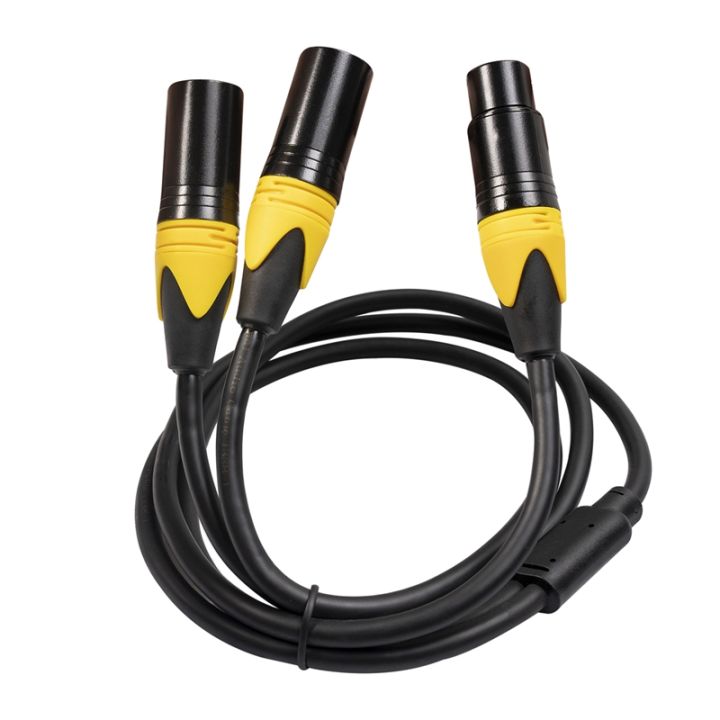 Xlr Splitter Cable3 Pin Xlr Female To Dual Xlr Male Audio Cable Y Cable Balanced Microphone 6419