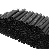 420Pcs Black Heat Shrink Tube Glue Polyolefin Weatherproof Sleeving Tubing Sleeve Wrap Tubing Kit Cable Sleeves Cable Management