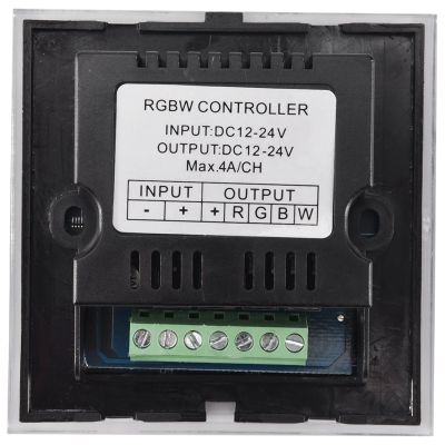 DC12V-24V RGB / RGBW Wall Mounted Controller Glass Panel Dimmer for LED Strips Lamp