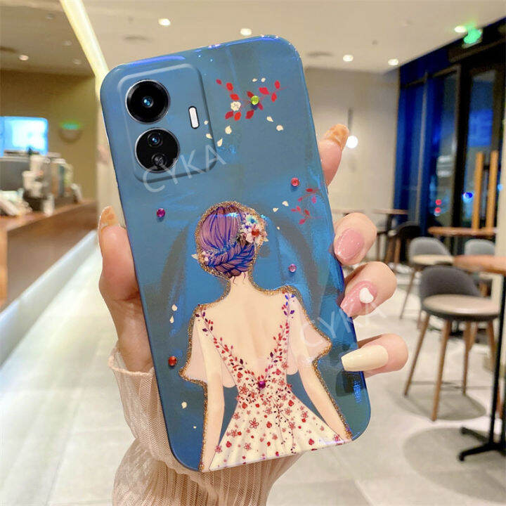 เคสมีศิลปะหรูหราสำหรับผู้หญิง-realme-c55-nfc-2023เคสโทรศัพท์-c55-realme-เคสซิลิโคนแบบนิ่ม-c55-oppo-realme