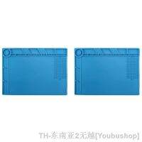 hk♀  2X S-140 Magnetic Insulation Silicone Soldering Repair Mat Resistant 932°F