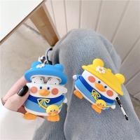 ♧☇ Three Hats Backpack Duck Earpods Case for Airpods Pro 3D Kawaii Cartoon Bluetooth Wireless Earphone Cover for Airpods 1 2 3 Box