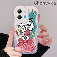 เคส Chenyyka สำหรับ Infinix Smart 6 HD Smart 6 Plus Smart 6 Plus Smart 7เคสลายการ์ตูนปลาดาวแพททริกขอบคลื่นเนื้อครีมกันกระแทกแบบใสนิ่มเคสมือถือสร้างสรรค์เคสโปร่งใสลายกล้องถ่ายรูปซิลิก้าเจลฝาครอบป้องกัน