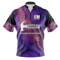 Hammer DS Bowling Jersey - Design 2141-HM 3D Polo Shirt Zipper Polo