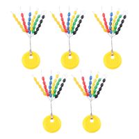 ♣♛ 150Pcs Rubber Float Stops Space Beans Oval Stopper Connector Line Buoys Fishing Bobber Float for Fishing Accessories