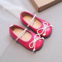 【cw】 Children Shoes Classic Color Leatherette Ballet Flats Kids Soft Bottom Loafers Pink 【hot】