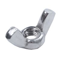 M6 Thread Dia Stainless Steel Wing nut Butterfly Wing Nuts 10 Pcs