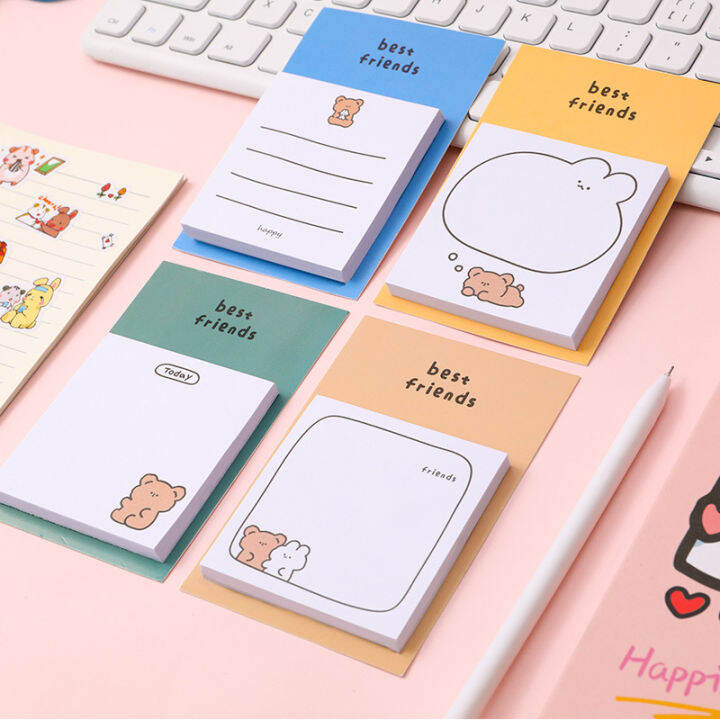 30-แผ่นน่ารักการ์ตูนหมี-sticky-notes-memo-pad-ไดอารี่เครื่องเขียน-flakes-สมุดภาพตกแต่ง-kawaii-n-ครั้ง-sticky-yrrey