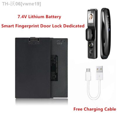 7.4V Polymer Lithium Smart Door Lock Battery 5000mAh for Xiaomi Bosch Haier Smart Fingerprint Door Lock Send Charging Cable [ Hot sell ] vwne19