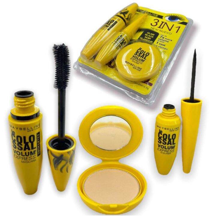 MAYBELLINE MASCARA 3IN1 WATERPROOF Lazada