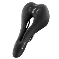 WEST BIKING 1 Piece Bicycle Saddle MTB Mountain Road Bike Seat Hollow Cycling Cushion Exercise Bike Saddle Black Comfortable Easy Install for Men and Women