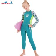 ZZOOI New Jellyfish Neoprene Children Diving Suits Swimwear Girls Long thumbnail