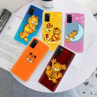 อ่อนนุ่ม เคสโทรศัพท์ หรับ Samsung Galaxy Note J4 J6 9 J2 A6 J8 J5 8 S9 S8 J7 S7 Core Prime Plus Edge TPU ปก Tr52 Cat Garfield