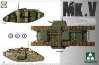 พลาสติก โมเดล ประกอบ  takom สเกล1/35 WWI HEAVY BATTLE TANK MARK V Male Hermaphrodite Female 3 in 1