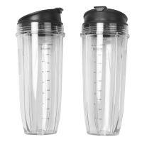 32-Ounce Cup with Sealed Lid Ninja Replacement Parts and Accessories for Nutri Ninja Auto-IQ 1000W and Dual Blender