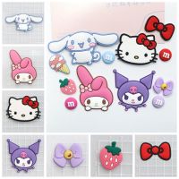 Willis แผ่นป้าย PVC ลายตุ๊กตา Kuromi Cinnamoroll 3D สําหรับตกแต่งพวงกุญแจ กิ๊บติดผม DIY 5 ชิ้น